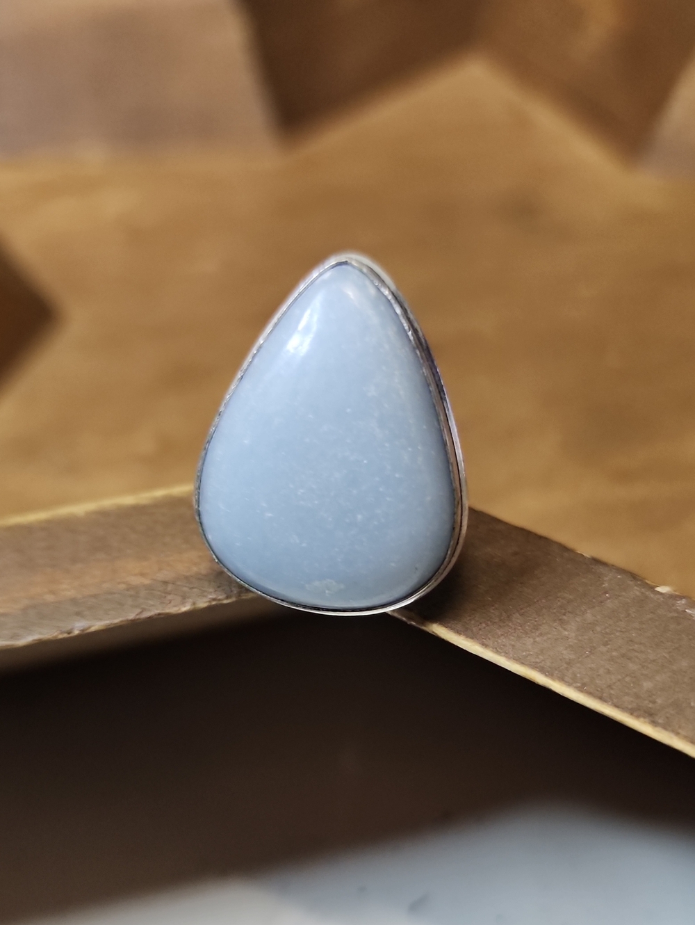 Teardrop Blue Stone Ring